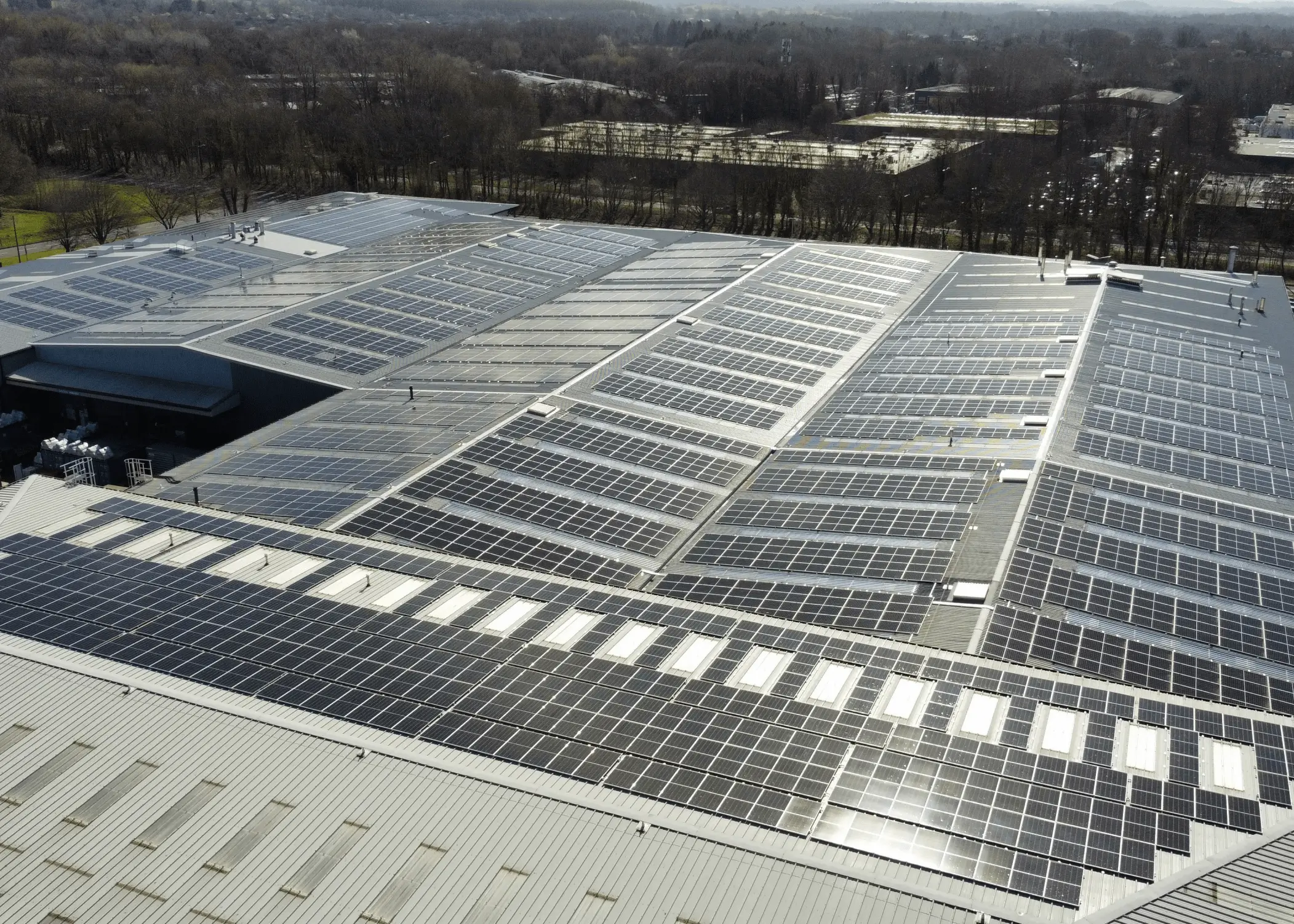 Thorlux Lighting roof with solar panels
