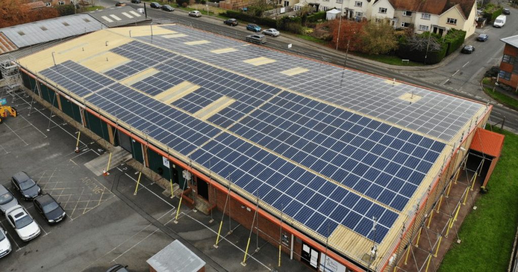 Industrial solar installation Ineco Energy UK