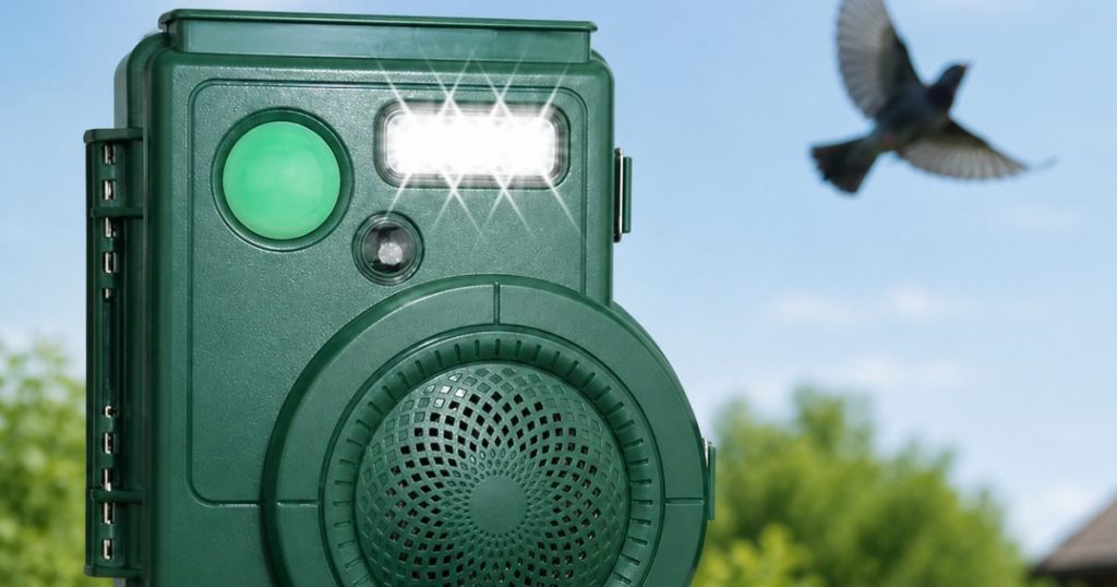Acoustic bird deterrent example